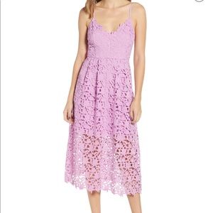 Lavender lace dress